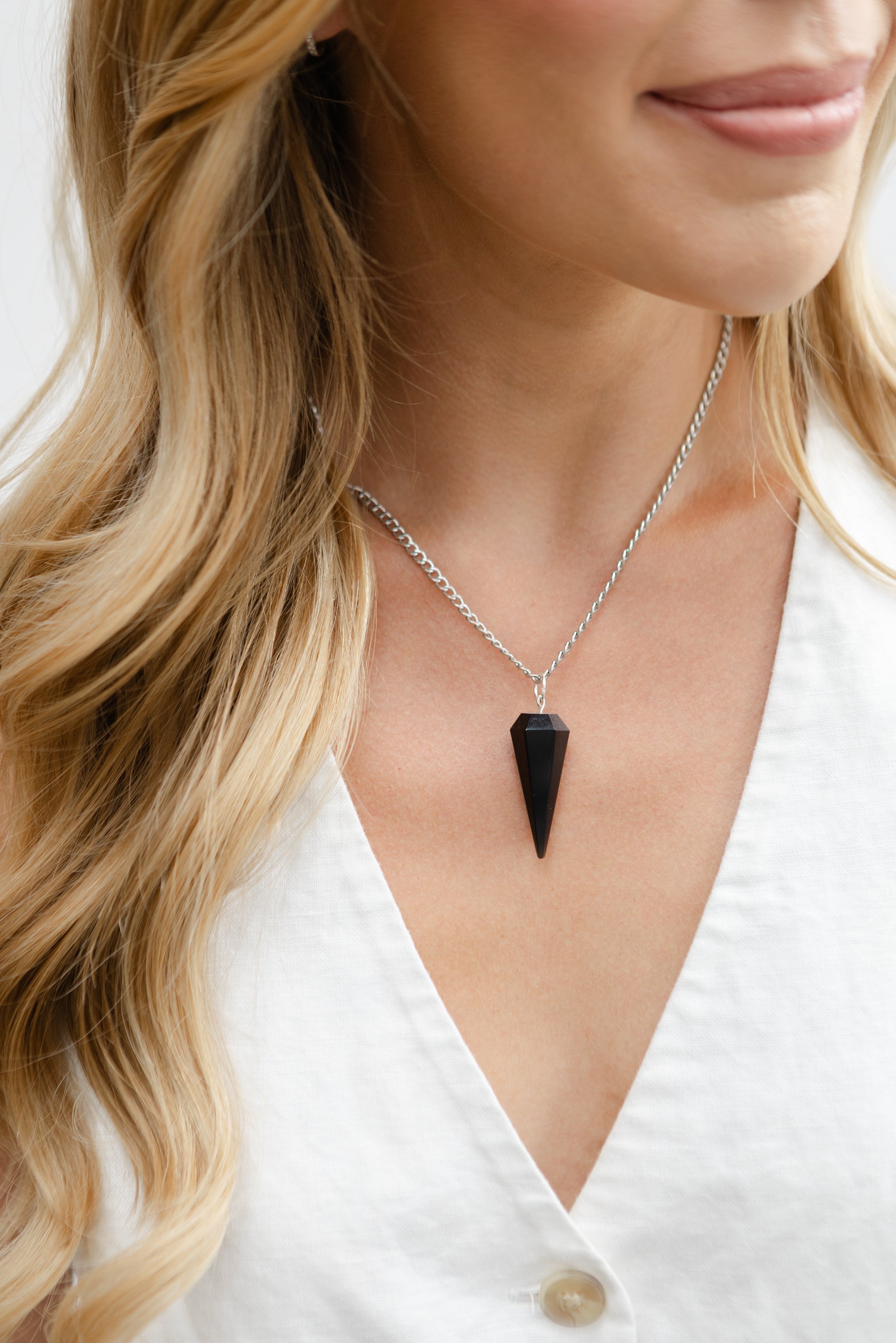 Black Tourmaline Pendant Necklace