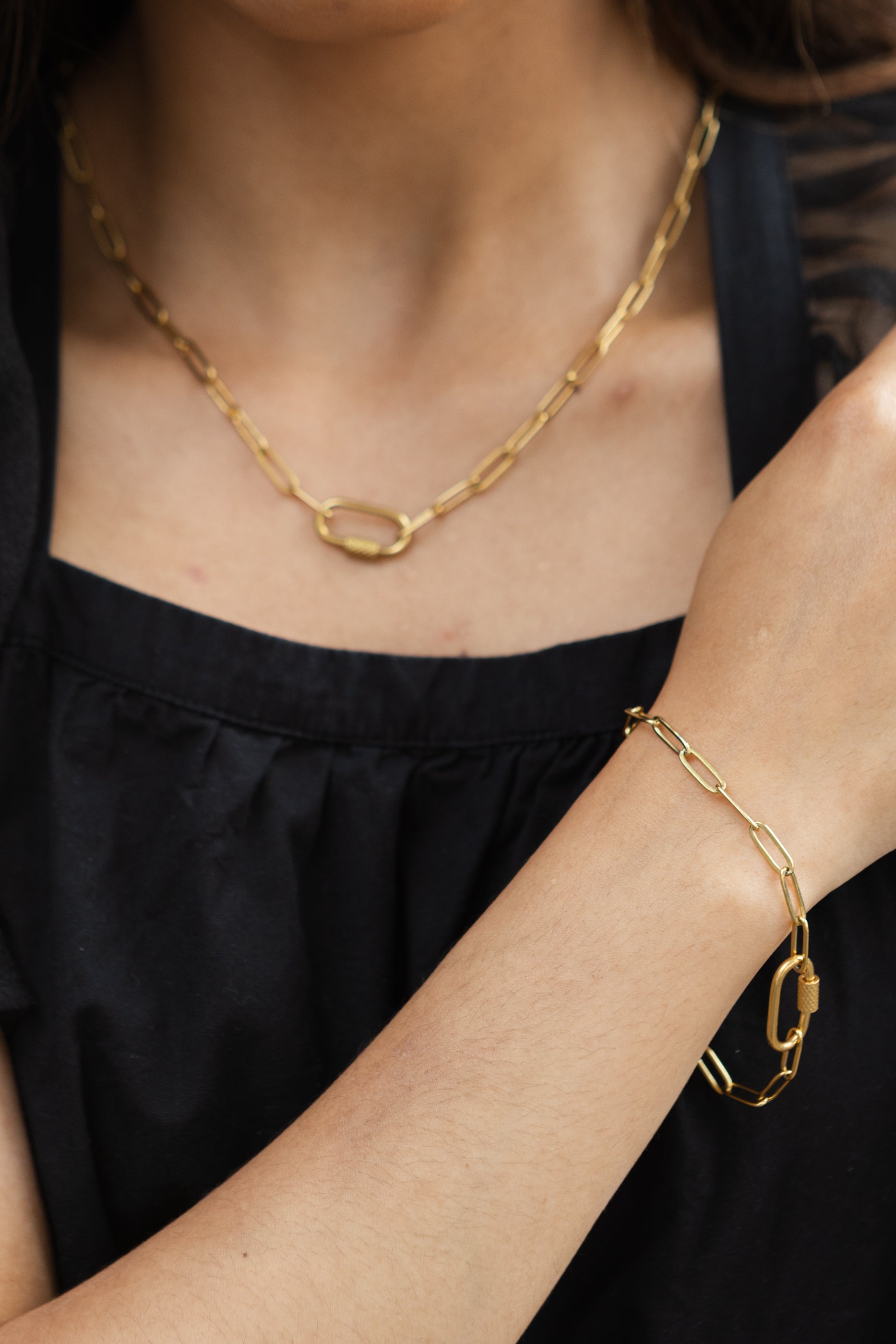 Paperclip Gold Bracelet