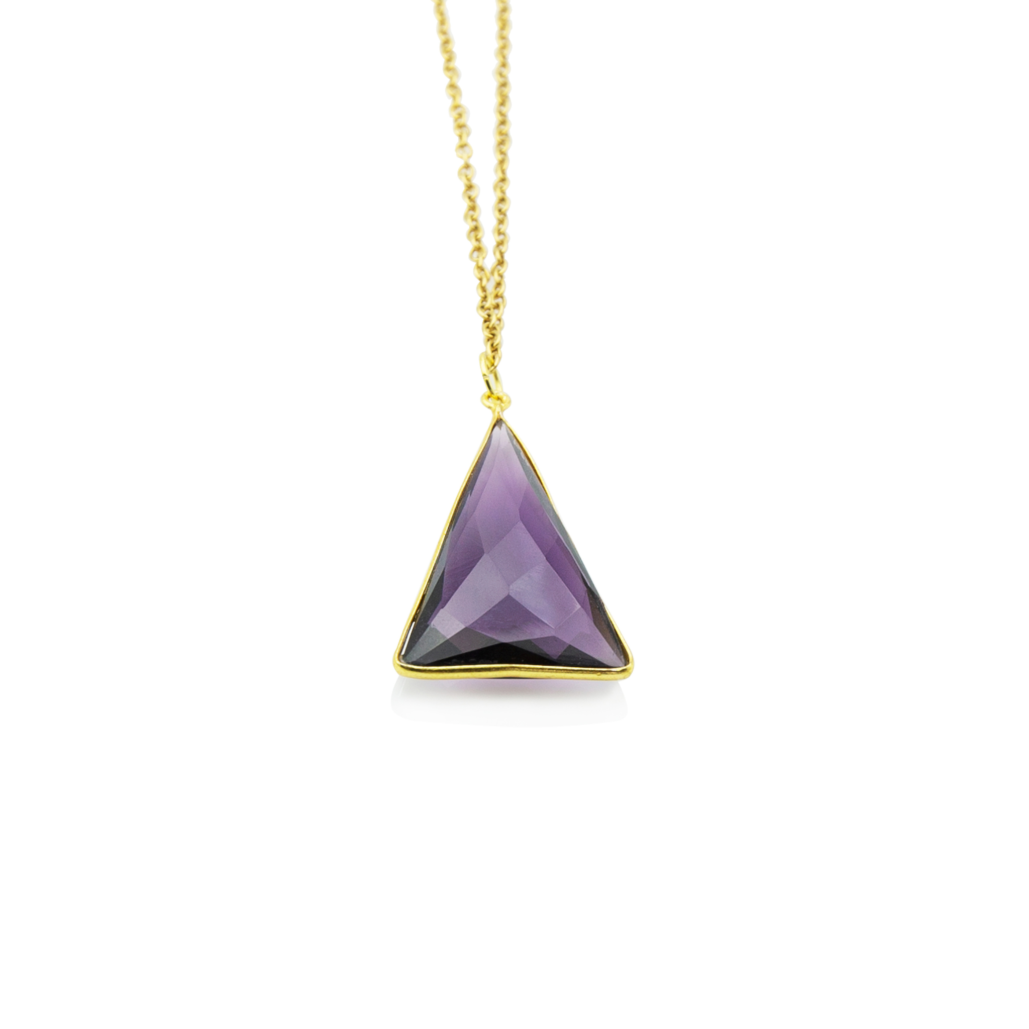 Amethyst Pendant Necklace 18”