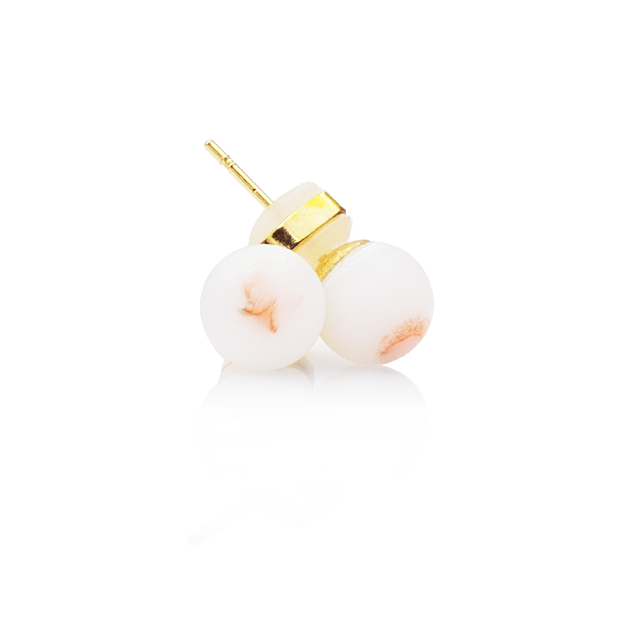 Coral Stud Earrings