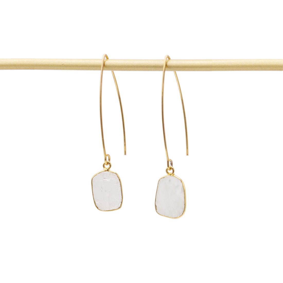 Moon Stone Drop Earrings